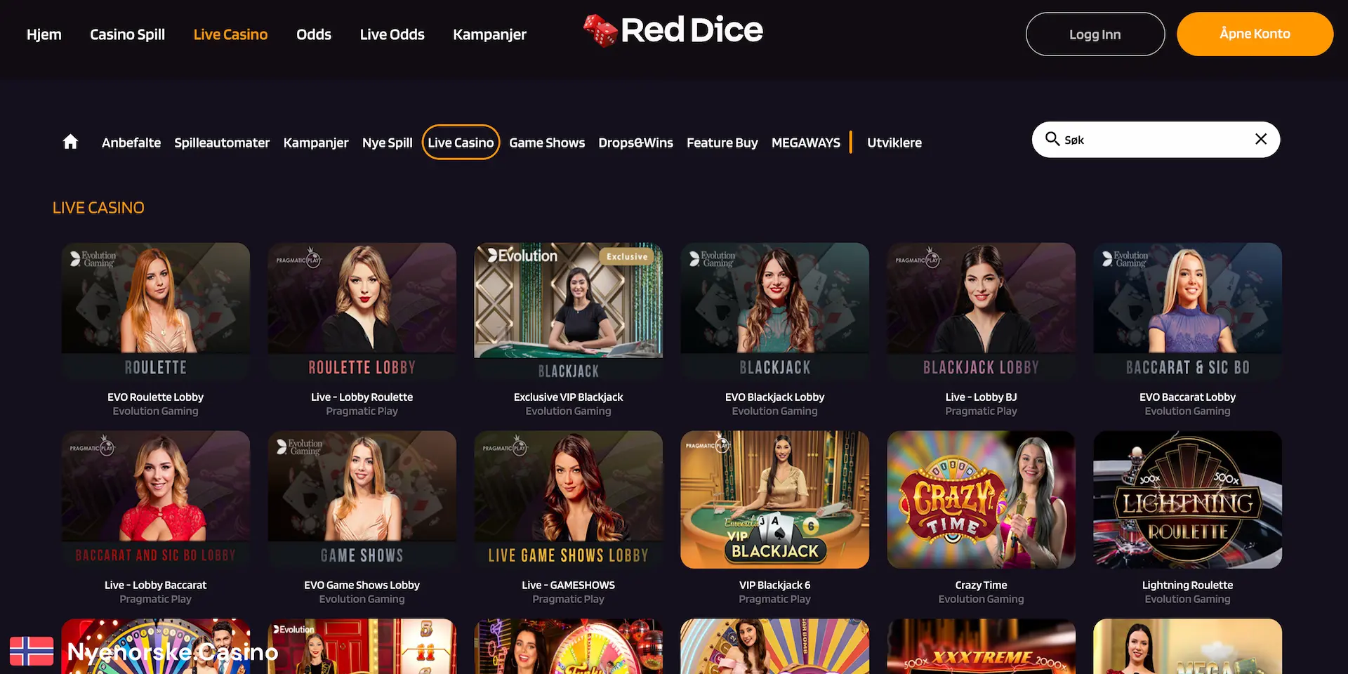 Red Dice Live Casino