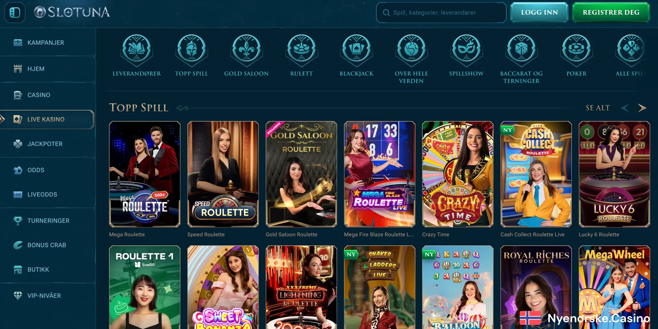 Live Casino Slotuna