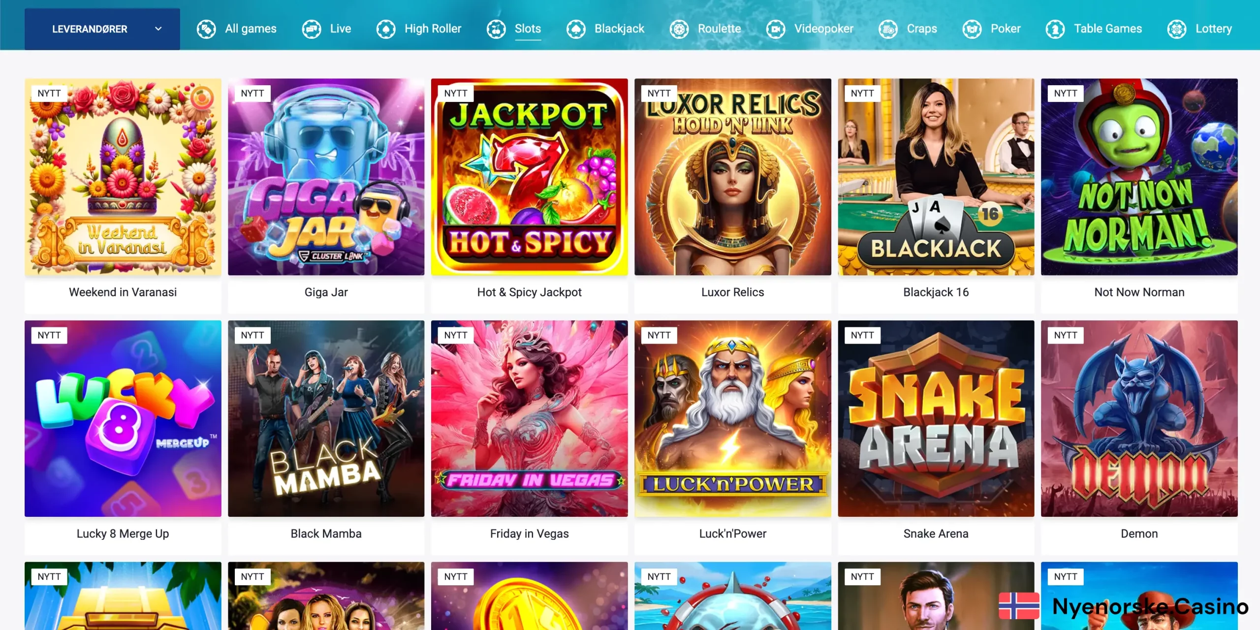 Rollers.io Casino spillutvalg